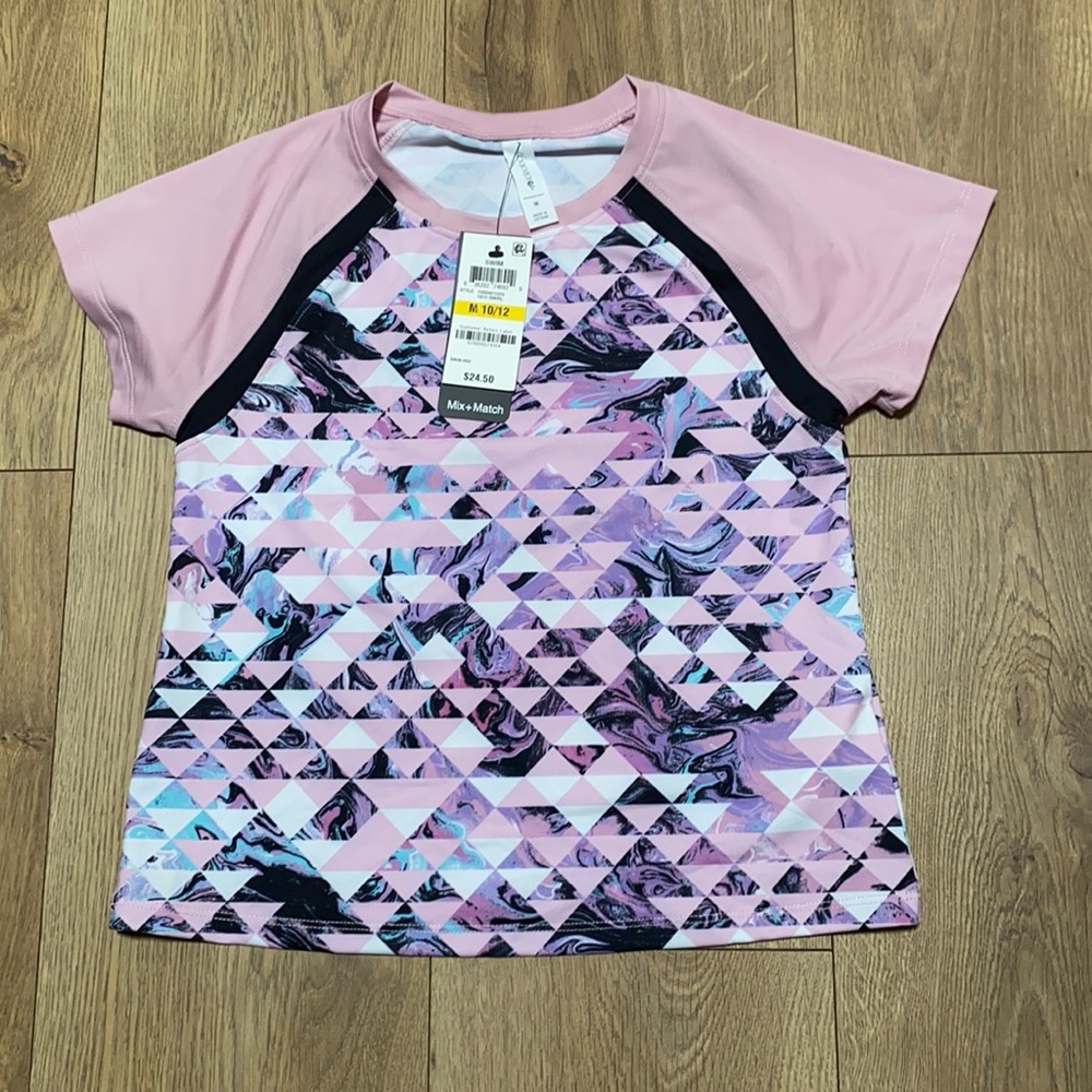 NWT Girls swim shirt